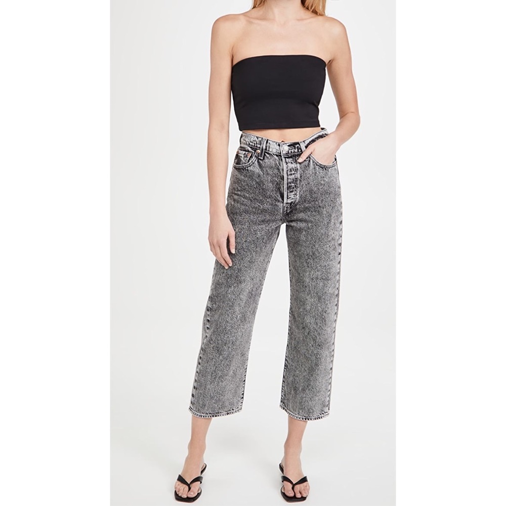 Levi's Ribcage Straight Ankle Jeans - Picture 4 of 9